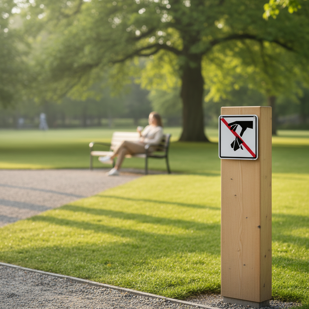 Affald forbudt piktogram skilt - Billede 3