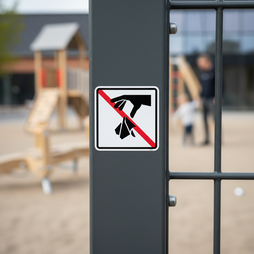 Affald forbudt piktogram skilt - Billede 2