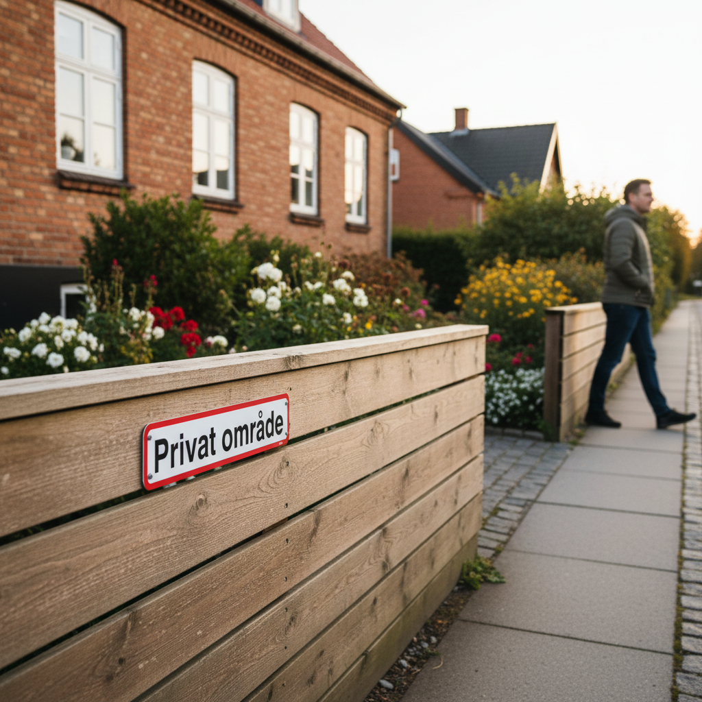 Privat område skilt - Billede 8