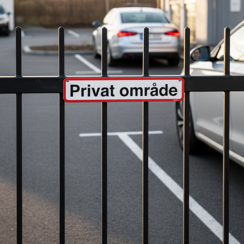 Privat område skilt - Billede 9