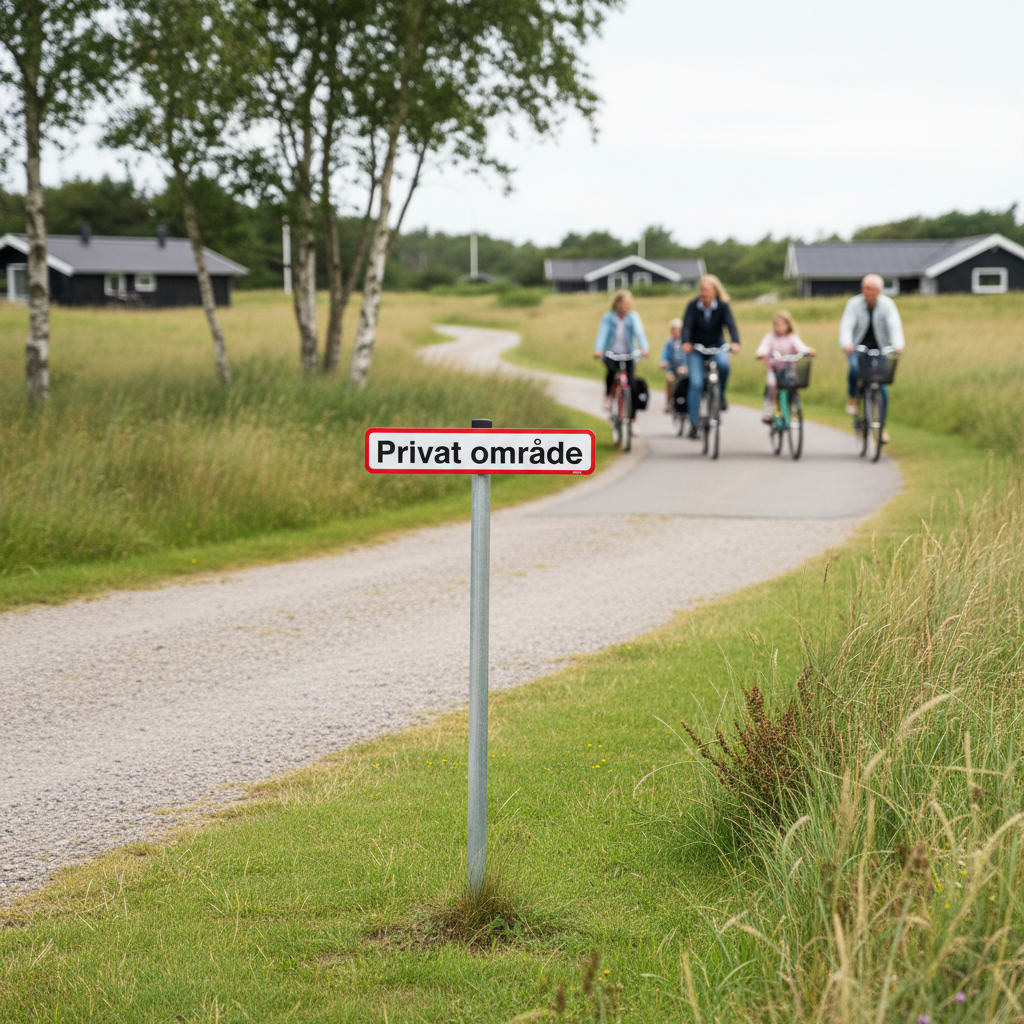 Privat område skilt - Billede 5