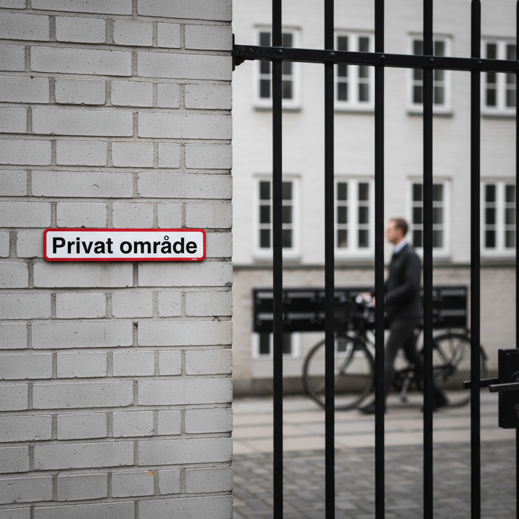 Privat område skilt - Billede 6