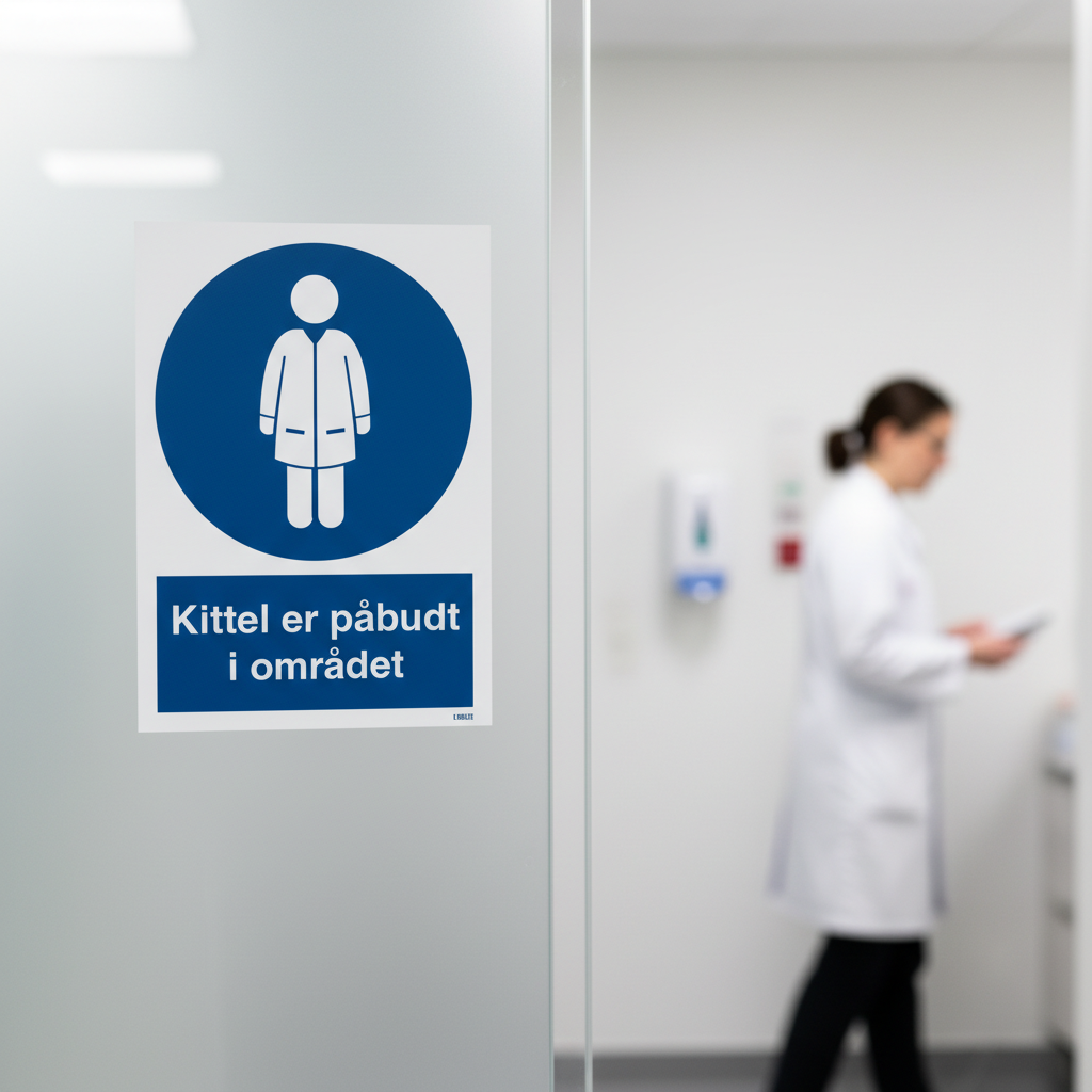 Kittel er påbudt i området skilt - Billede 5