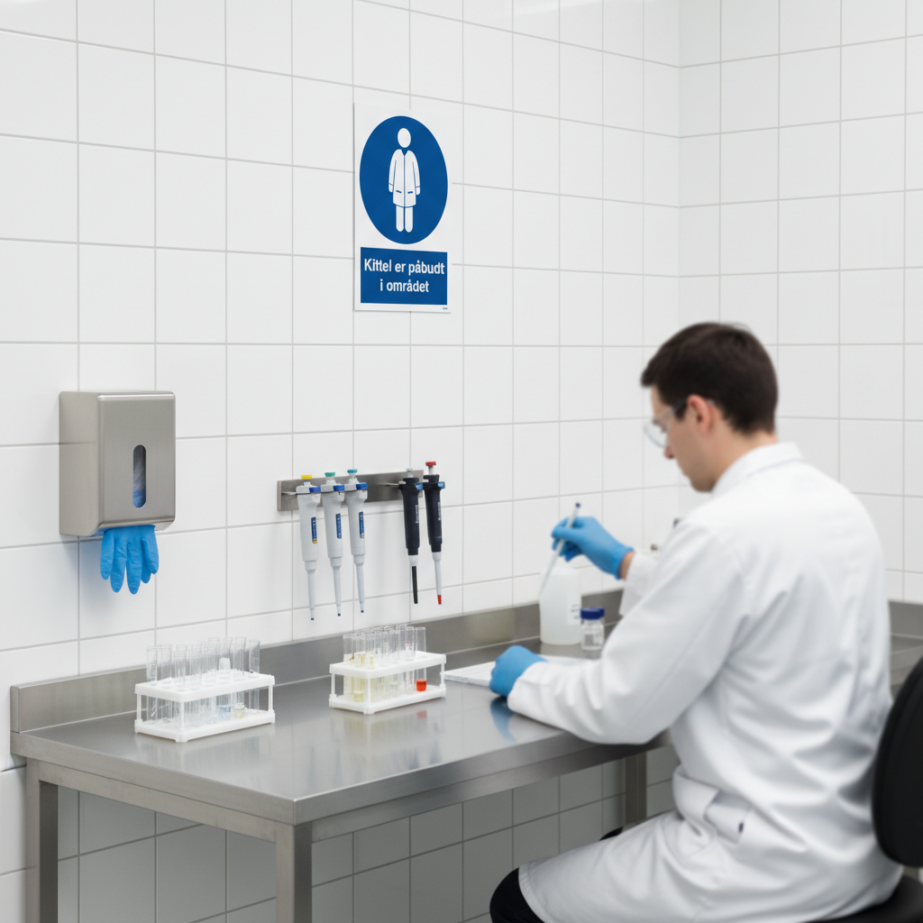 Kittel er påbudt i området skilt - Billede 3