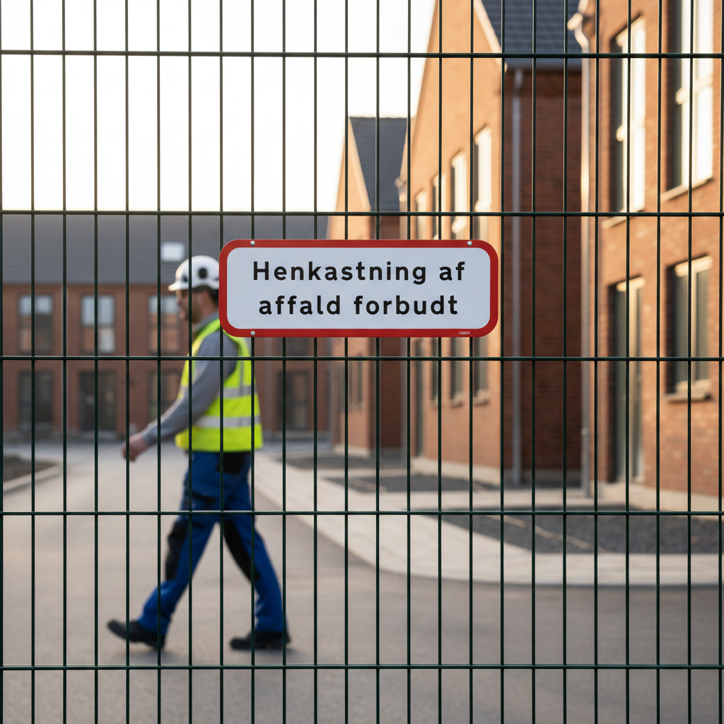 Henkastning af affald forbudt skilt - Billede 2