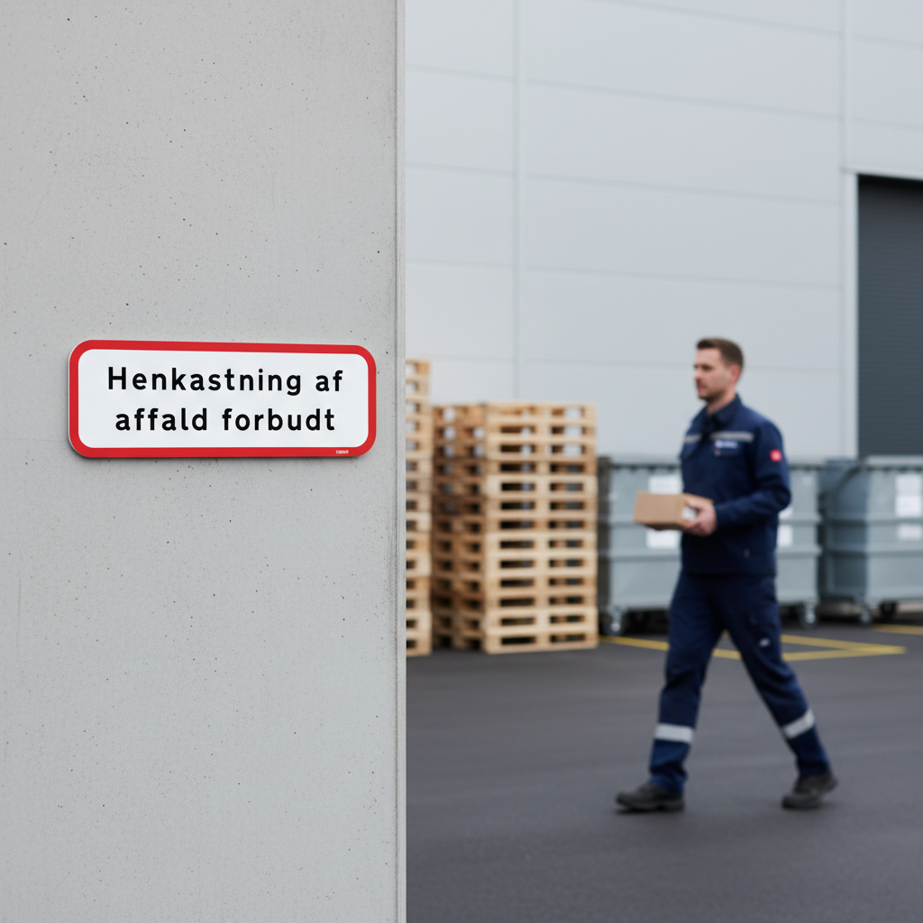 Henkastning af affald forbudt skilt - Billede 5