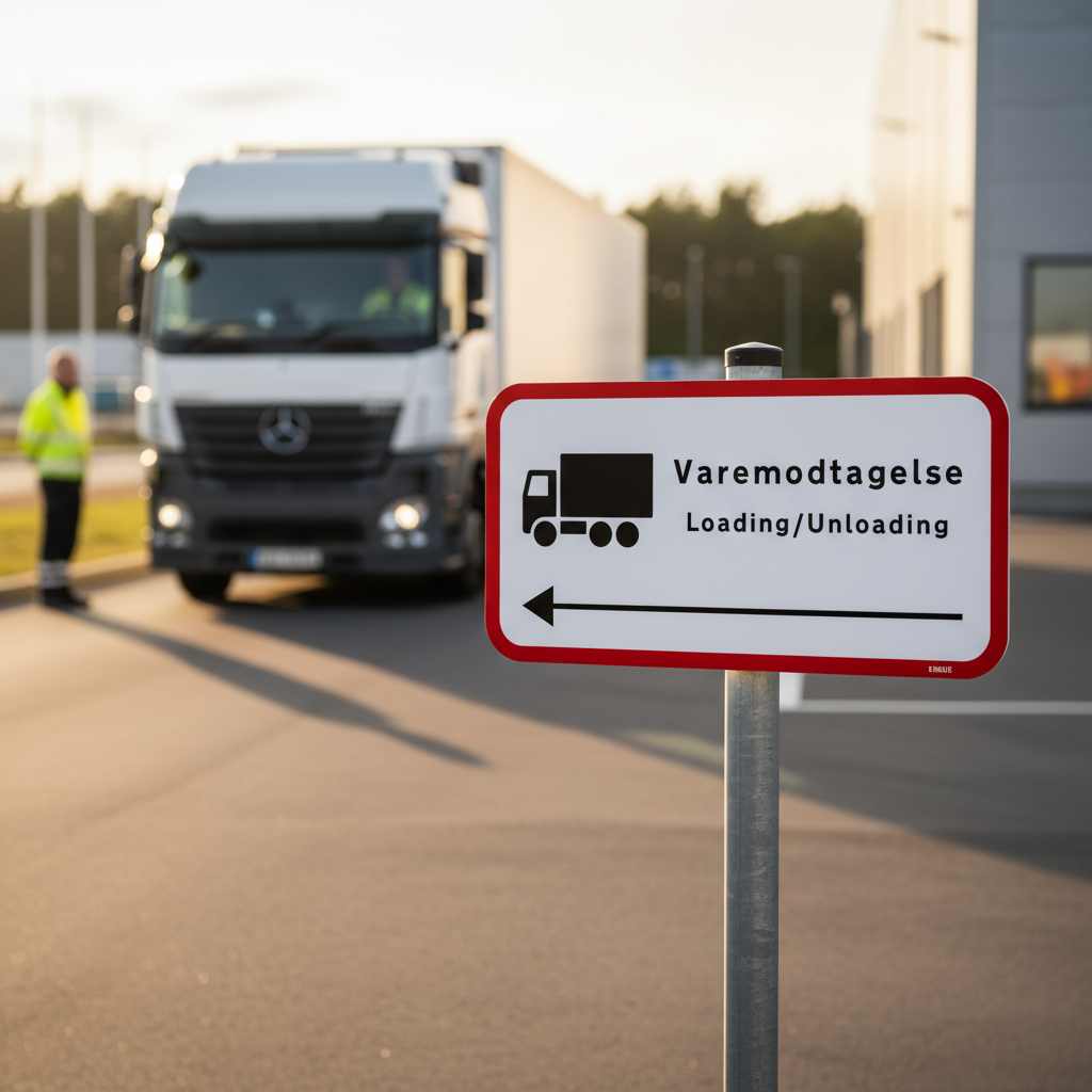 Varemodtagelse Loading / Unloading skilt - Billede 2