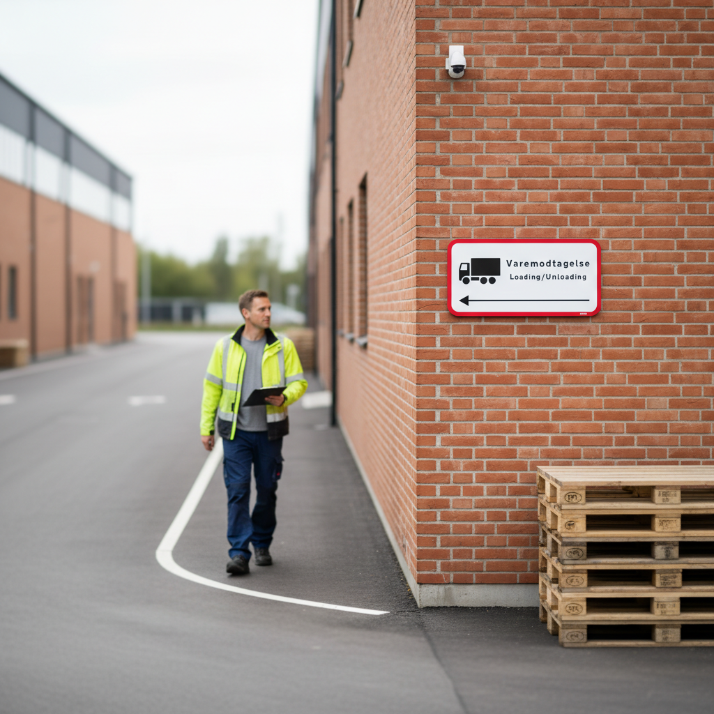 Varemodtagelse Loading / Unloading skilt - Billede 4