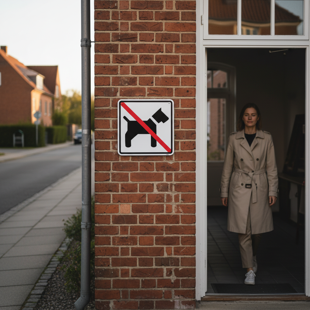 Hunde forbudt firkantet skilt - Billede 5