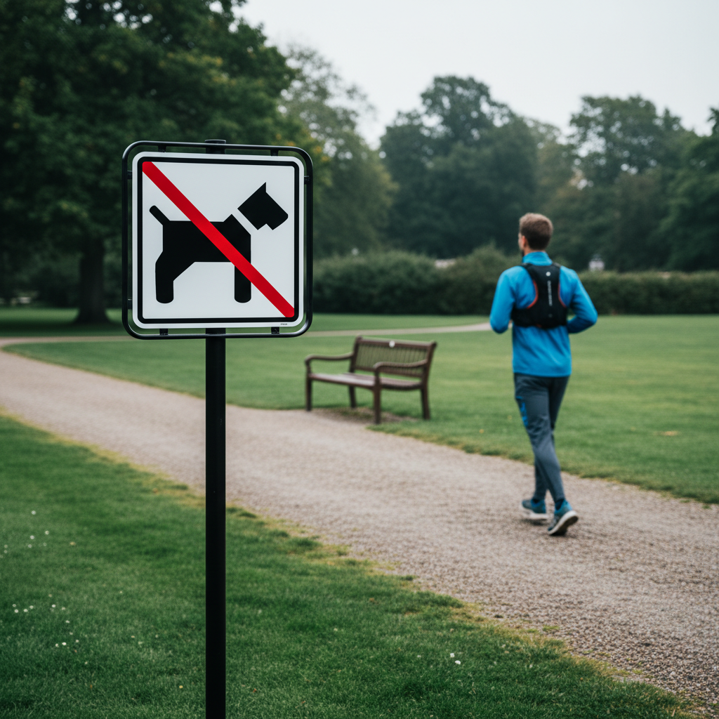 Hunde forbudt firkantet skilt - Billede 2