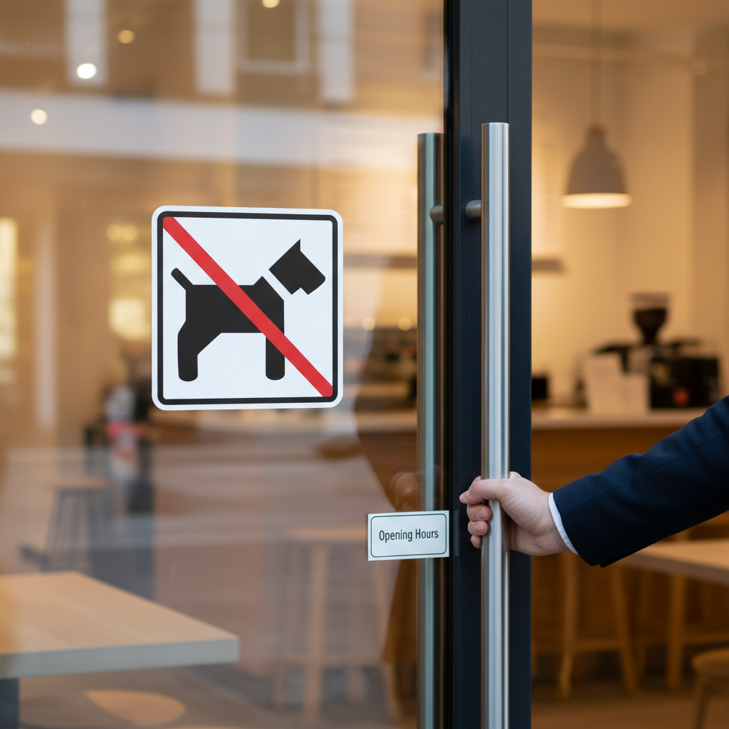 Hunde forbudt firkantet skilt - Billede 3