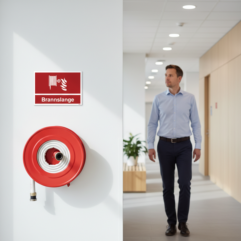 Brandslange Brandskilt - Billede 3