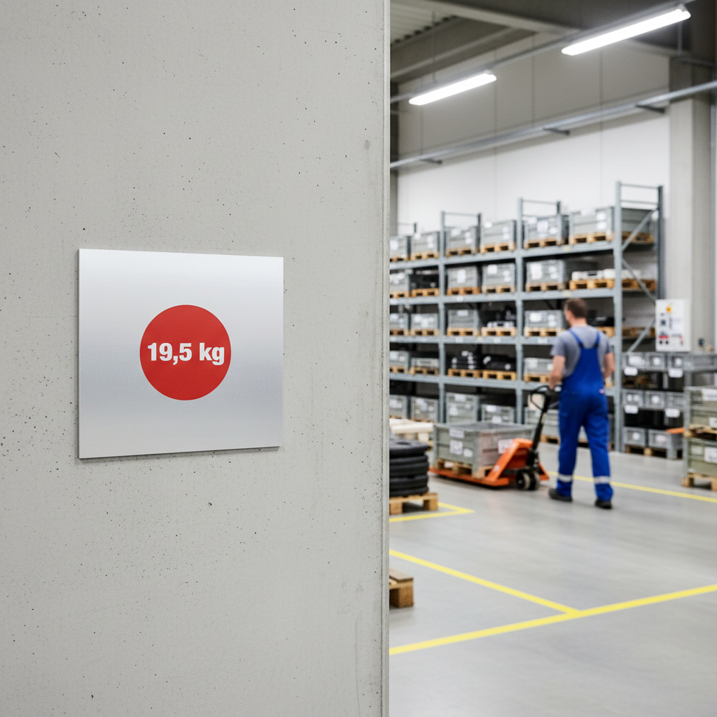 19,5 kg skiltefod til firkantede alustænger - Billede 2