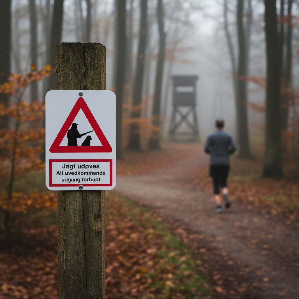 Jagt Udøves. Al uvedkommende adgang forbudt skilt - Billede 5