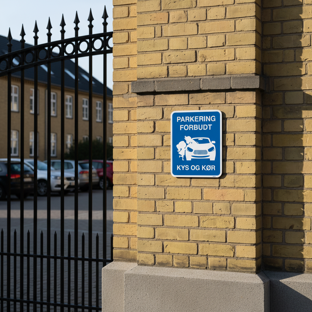 Parkering forbudt - Kys og kør skilt - Billede 5