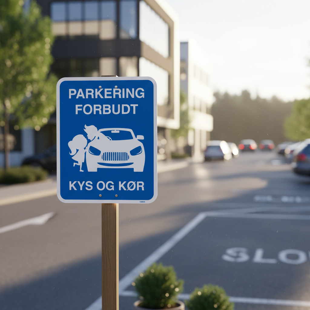 Parkering forbudt - Kys og kør skilt - Billede 4