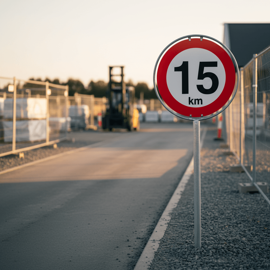 15 km. Hastighedsbegrænsning skilt - Billede 3