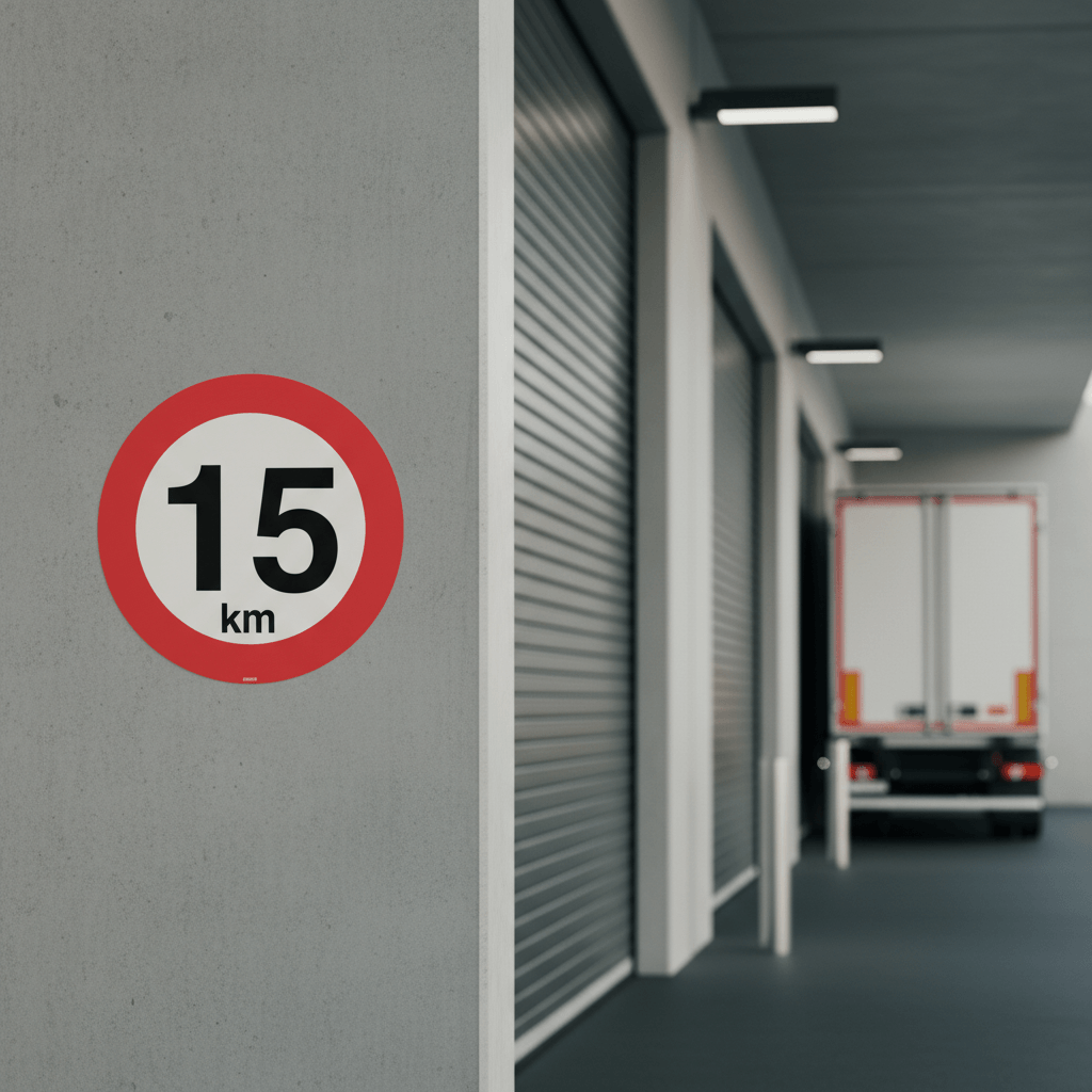 15 km. Hastighedsbegrænsning skilt - Billede 4