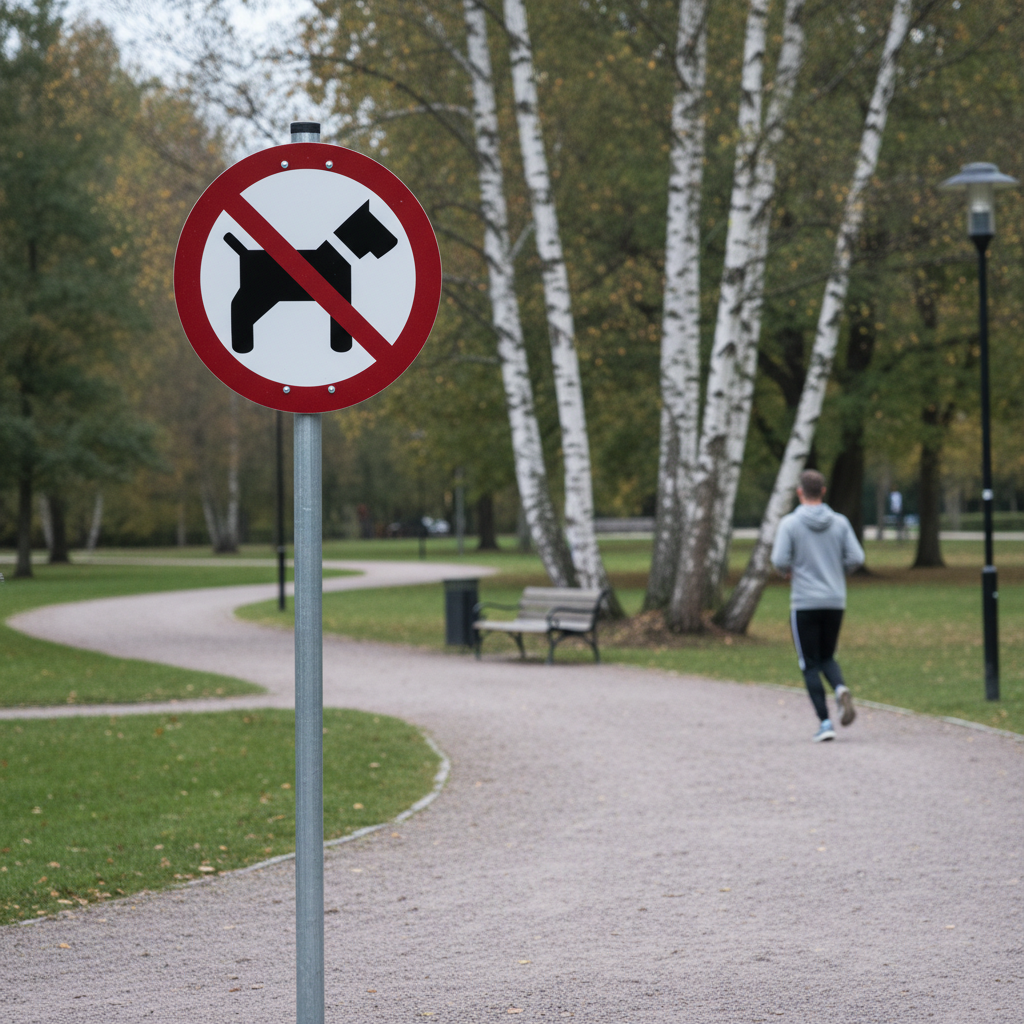 Hund forbud skilt - Billede 3
