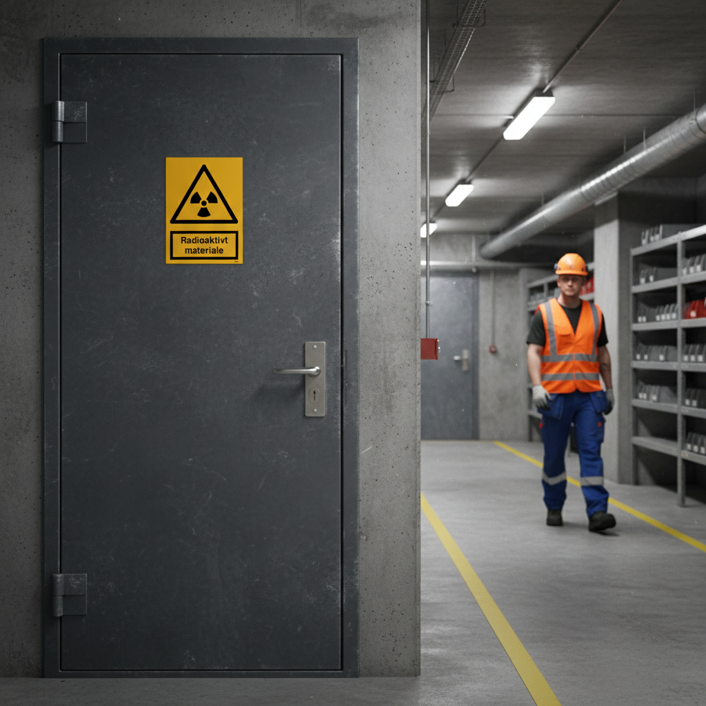 Radioaktivt materiale skilt - Billede 3