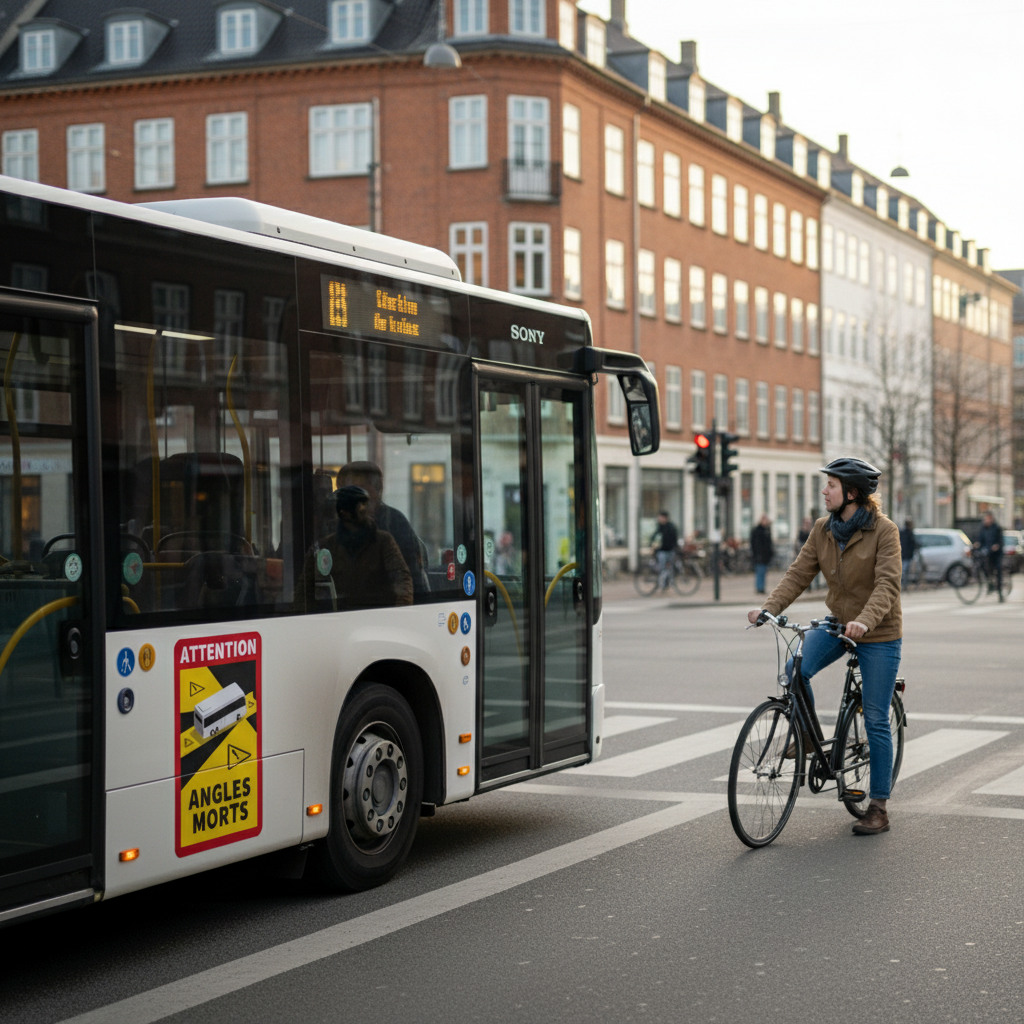 Angles Morts - Blind vinkel klistermærker til bus 3 stk. - Billede 5