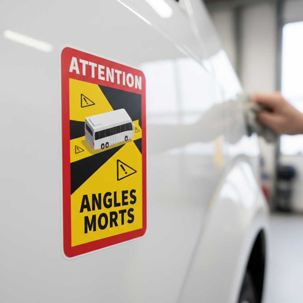 Angles Morts - Blind vinkel klistermærker til bus 3 stk. - Billede 2