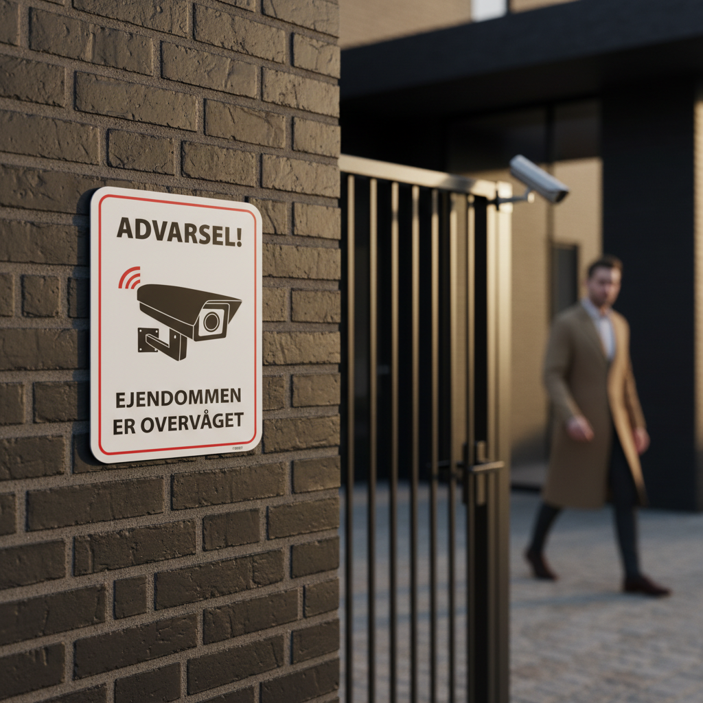 Advarsel - Ejendommen er overvåget skilt - Billede 2