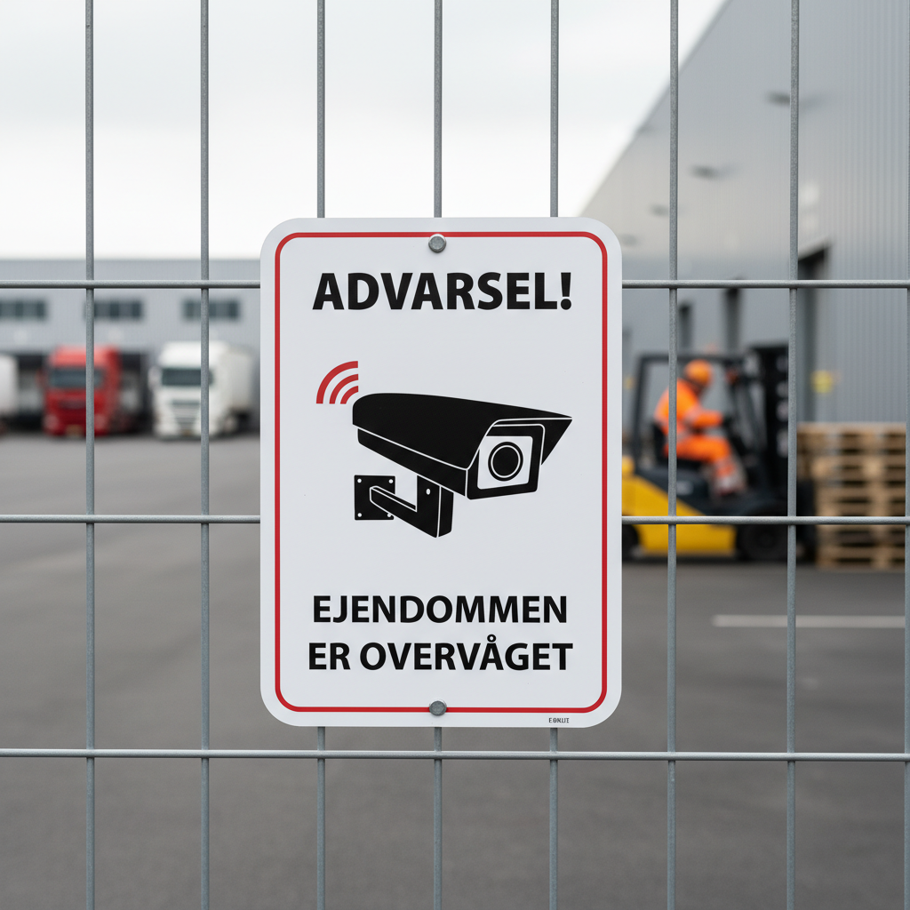 Advarsel - Ejendommen er overvåget skilt - Billede 4