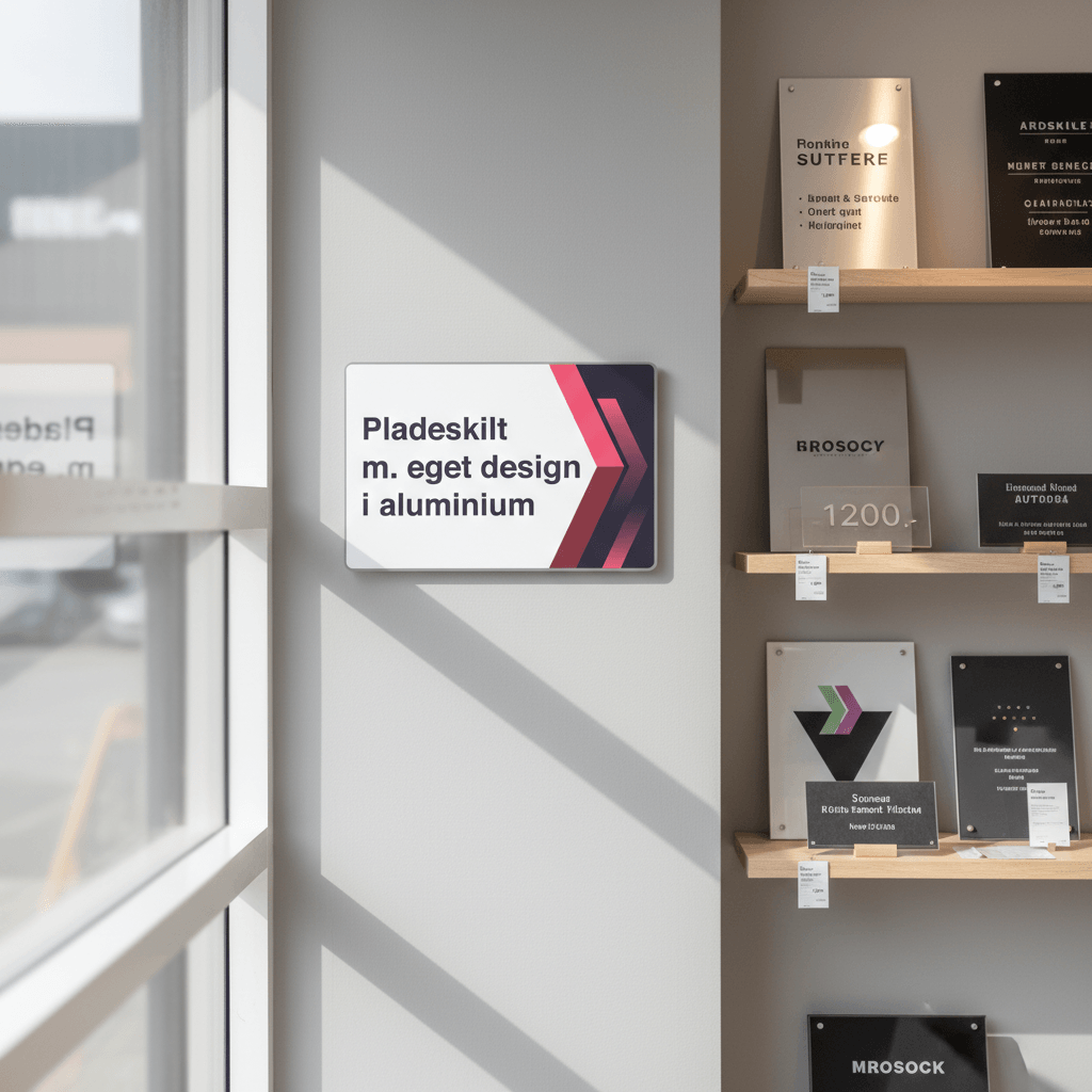 Pladeskilt i aluminium med eget design - Billede 4