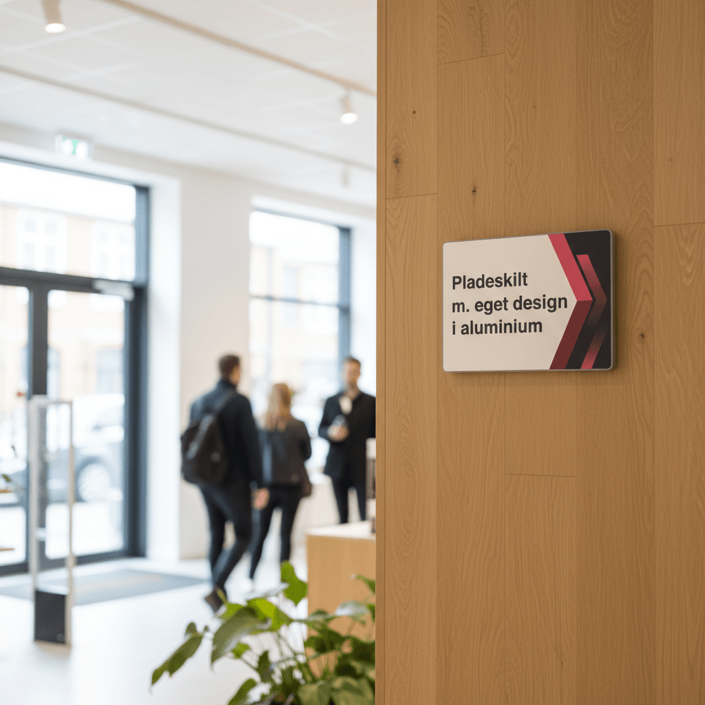 Pladeskilt i aluminium med eget design - Billede 2