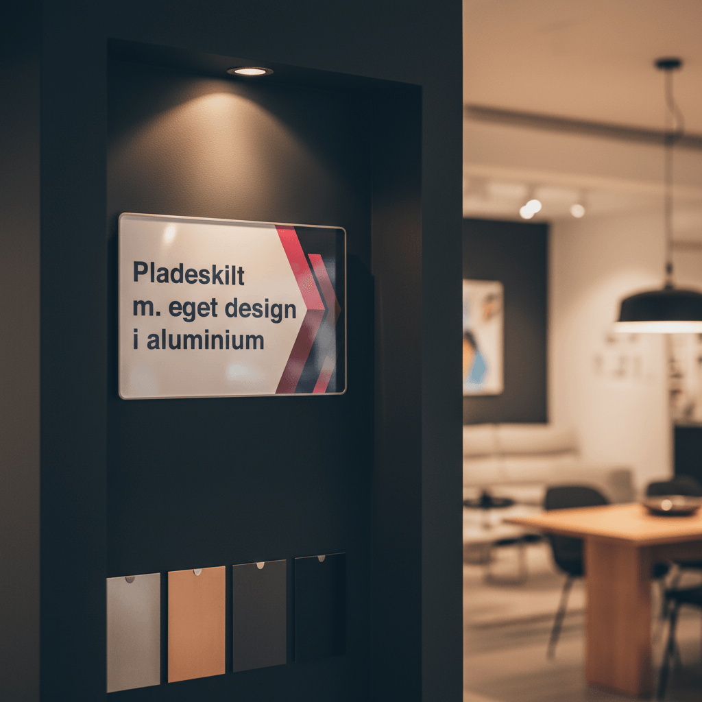 Pladeskilt i aluminium med eget design - Billede 5