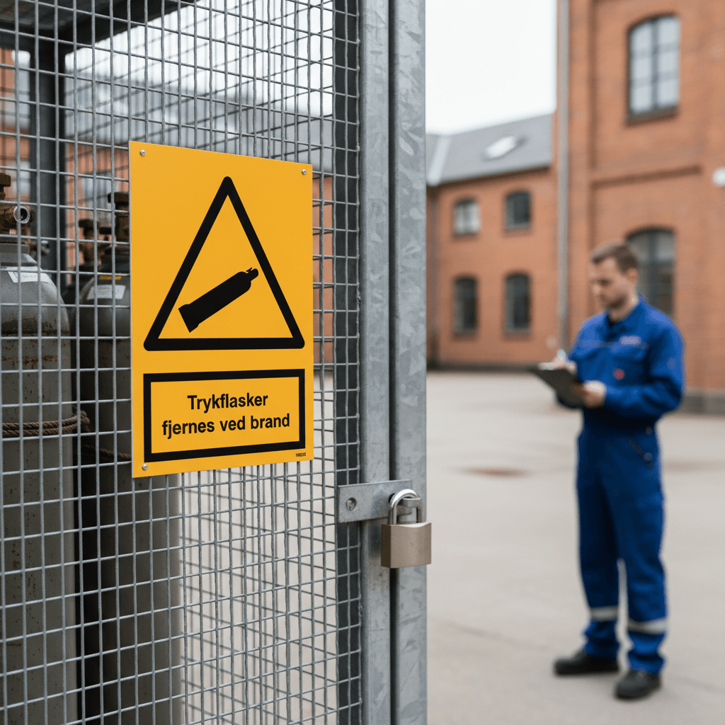 Gasflasker fjernes ved brand skilt - Billede 5
