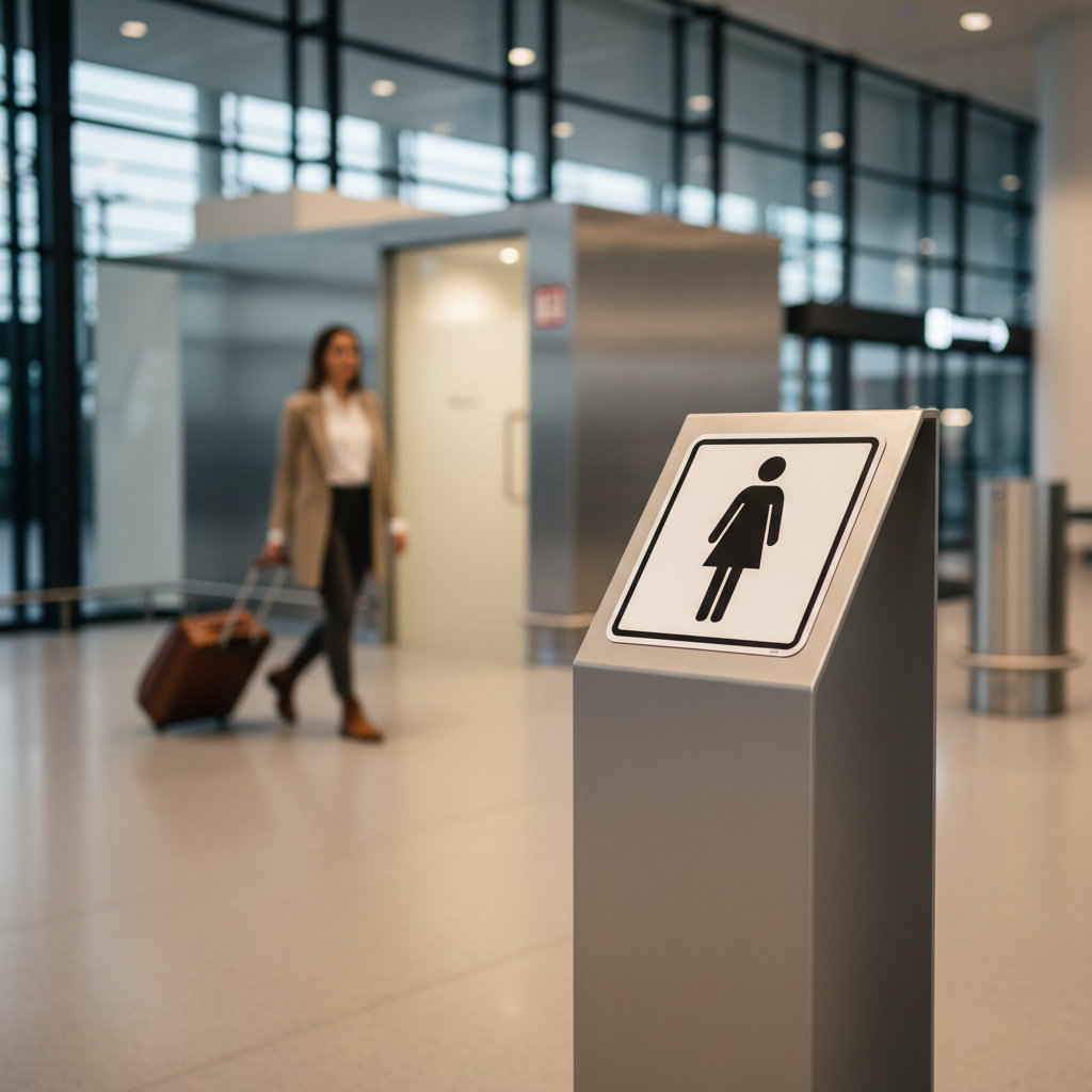 Toilet Dame skilt - Billede 4