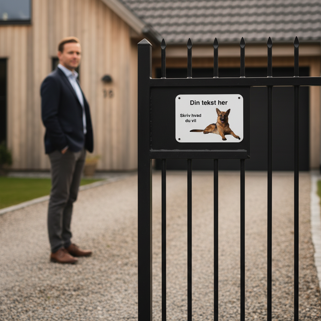 Hundeskilt - Her vogter jeg - Billede 2