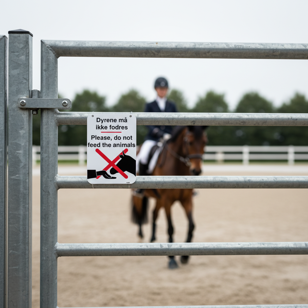 Dyrene må ikke fodres Please, do not feed the animals skilt - Billede 2