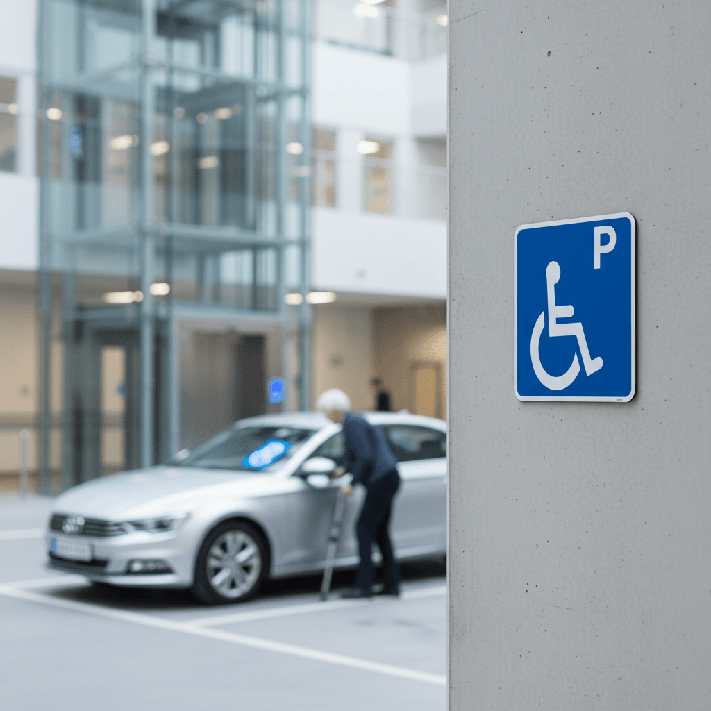 P handicap skilt - Billede 3