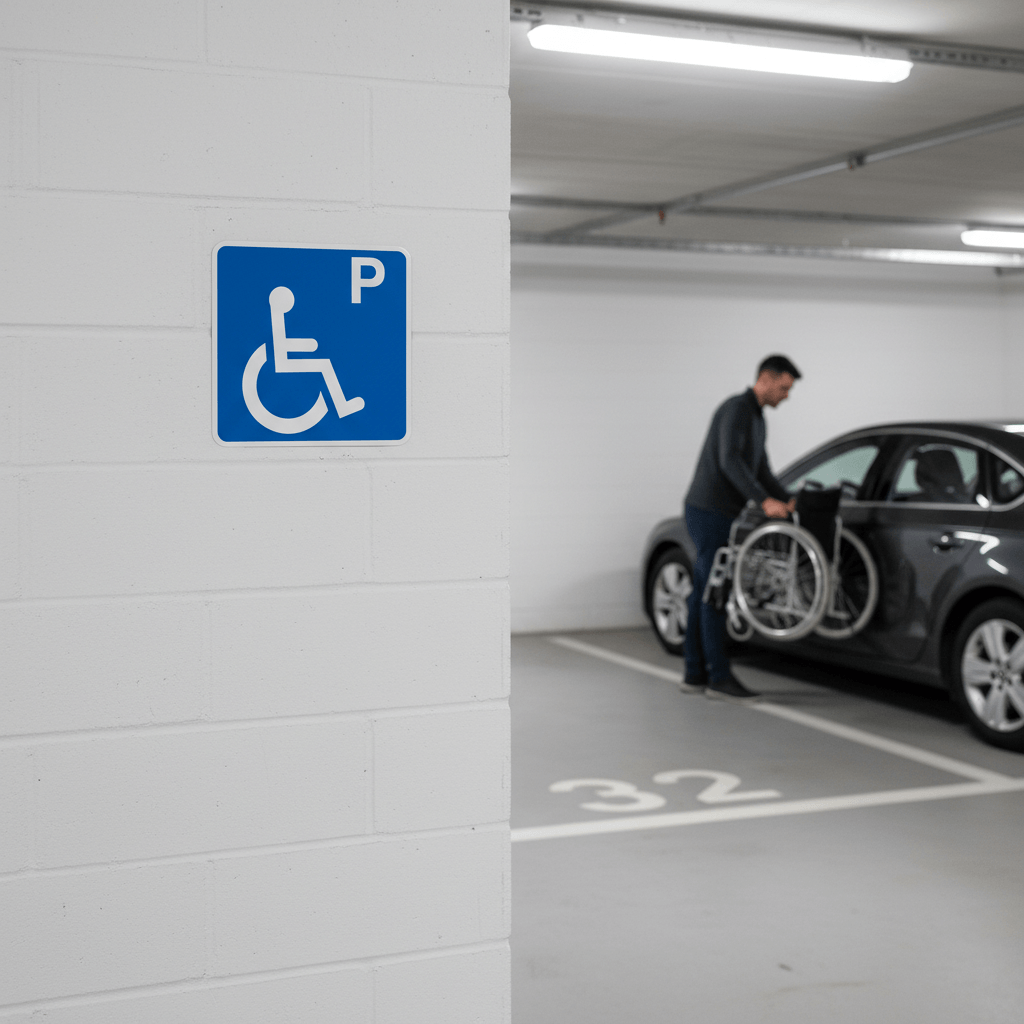 P handicap skilt - Billede 2