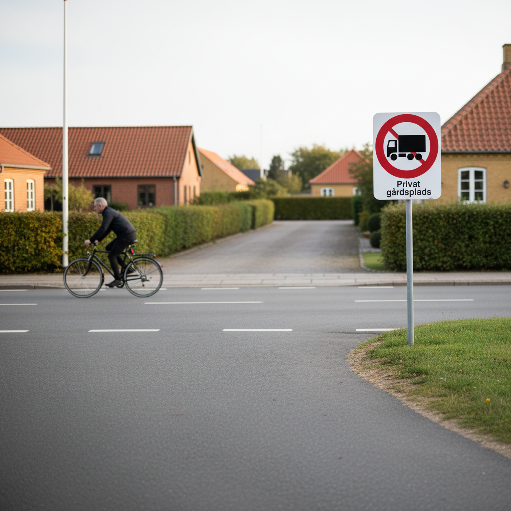 Privat gårdsplads skilt - Billede 5