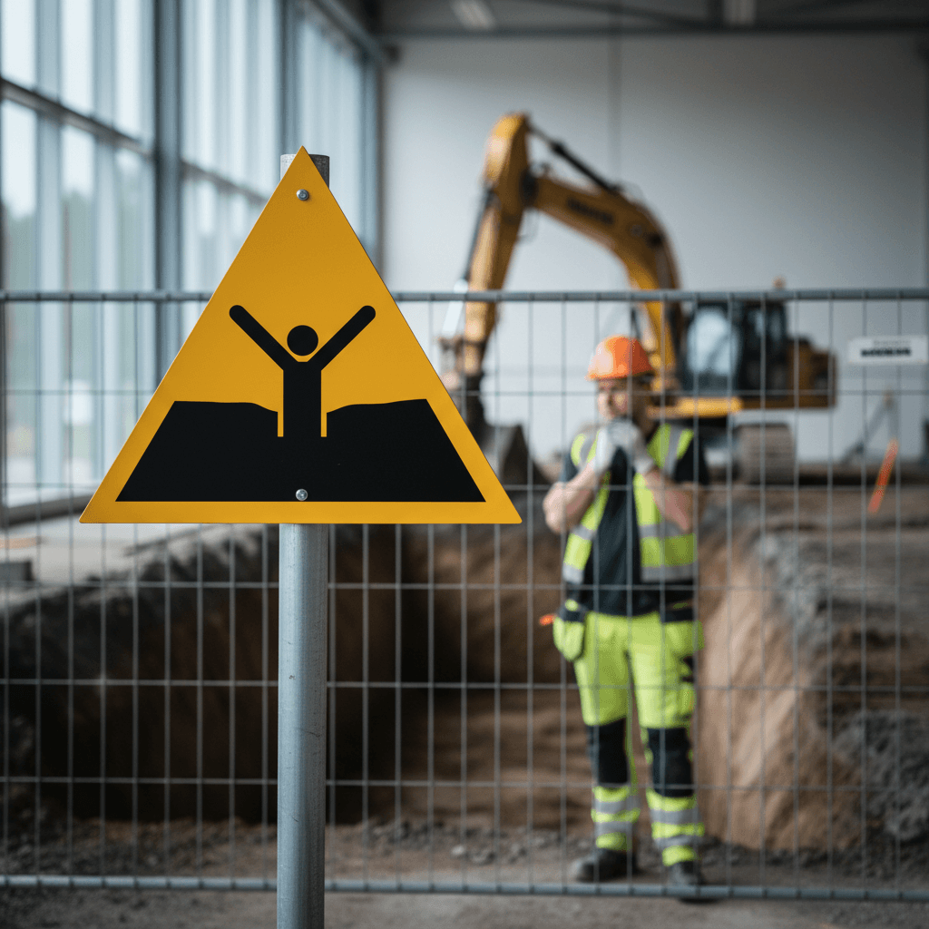 W061 Advarsel for kviksand eller mudder skilt - Billede 4