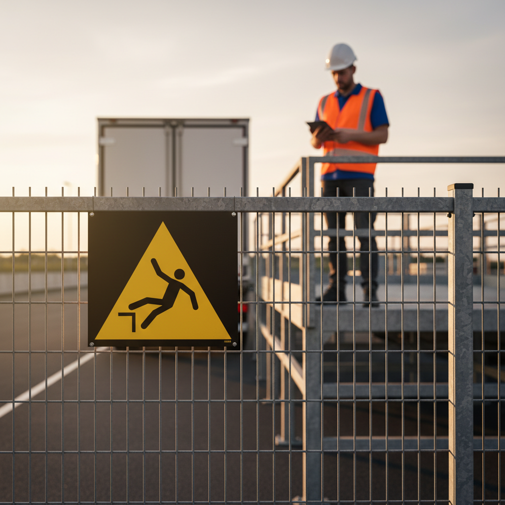 Nedstyrtningsfare skilt ISO W008 - Billede 3