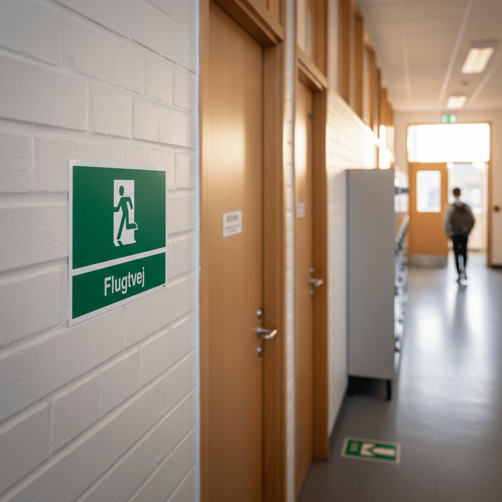 Flugtvej mod højre Skilt - Billede 2