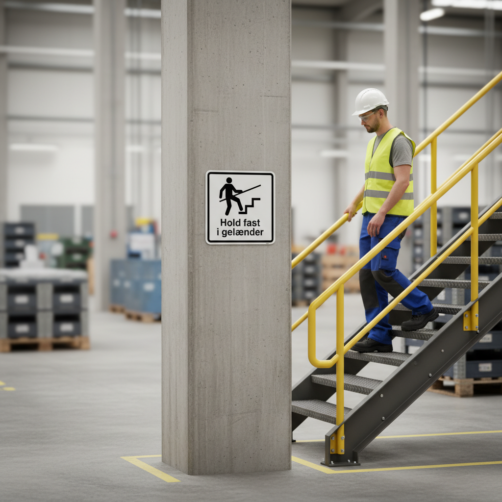 Hold fast i gelænder skilt - Billede 3