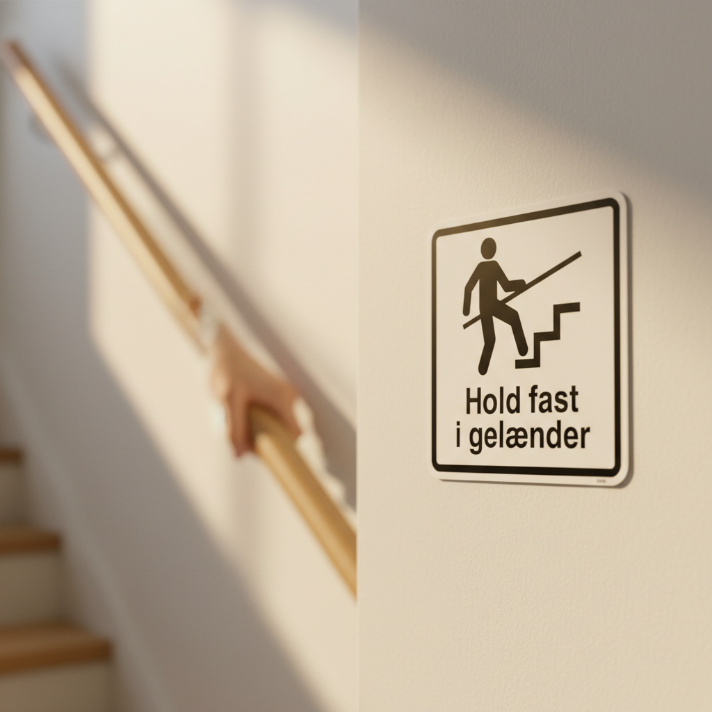 Hold fast i gelænder skilt - Billede 4