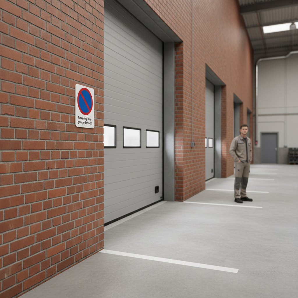 Parkering foran garage forbudt skilt - Billede 4