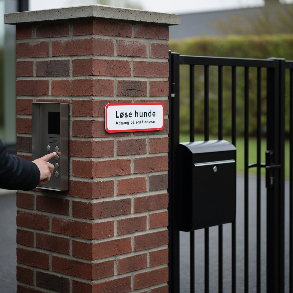 Adgang på eget ansvar løse hunde skilt - Billede 2