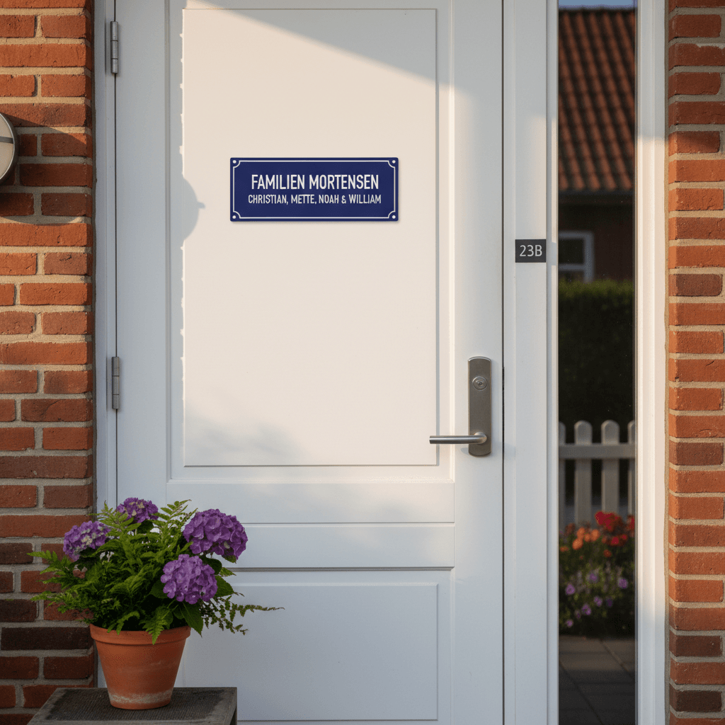 Dørskilt nostalgi darkblue - Billede 4