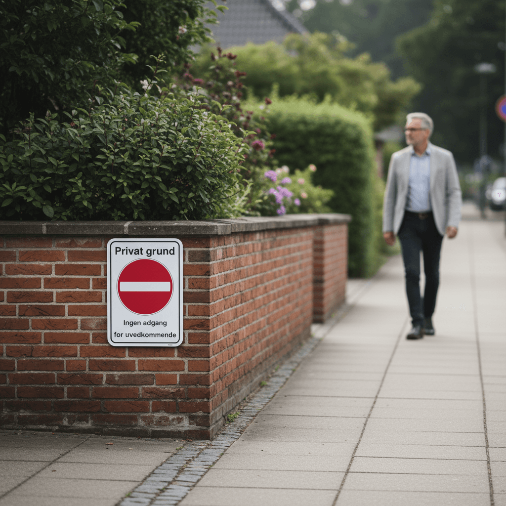 Privat grund Ingen adgang for uvedkommende skilt - Billede 3