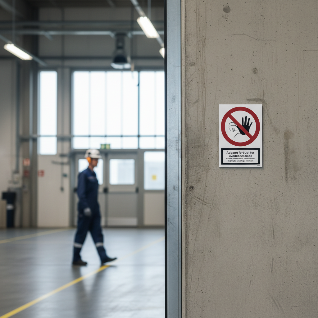 Adgang forbudt flere sproget skilt - Billede 4