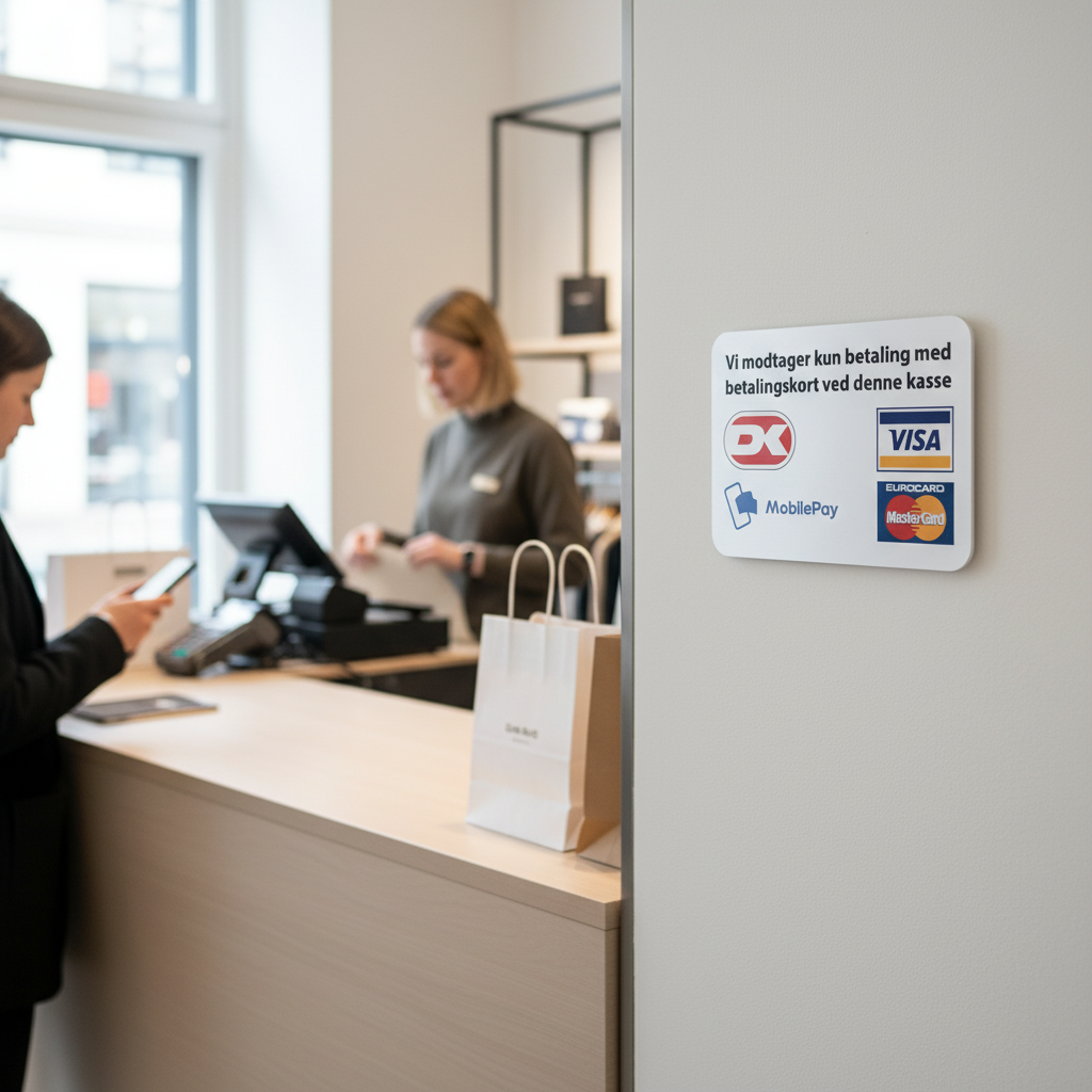 Vi modtager kun betaling med betalingskort ved denne kasse skilt - Billede 3