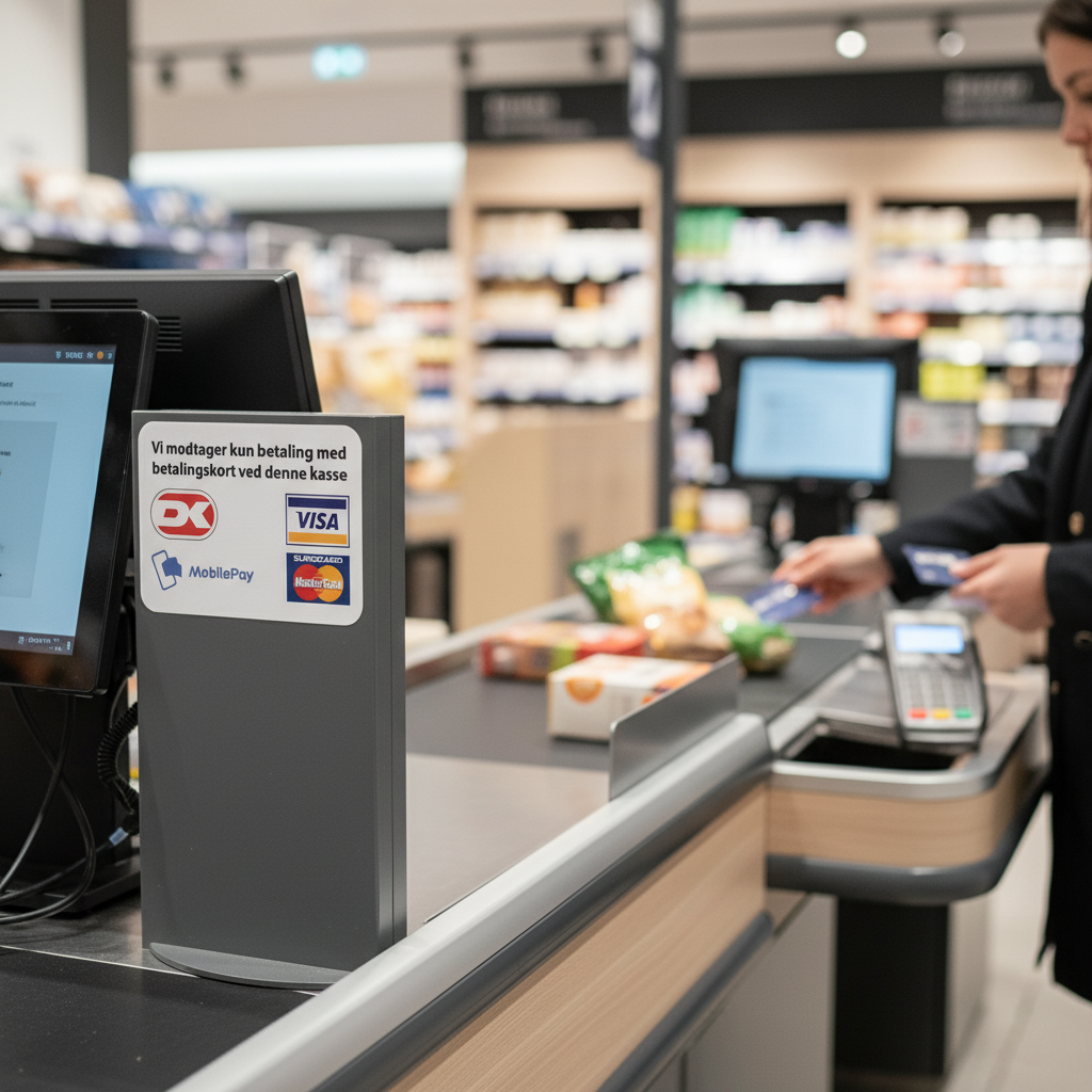 Vi modtager kun betaling med betalingskort ved denne kasse skilt - Billede 2